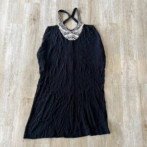 Womens Lovestitch Black Midi Dress - M/L